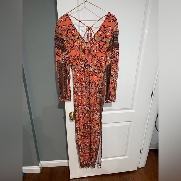 Farm Rio for Anthropologie Clarabella Maxi Floral Dress 🌻 XS - Picture 14 of 16